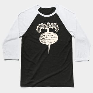 Beet white Baseball T-Shirt